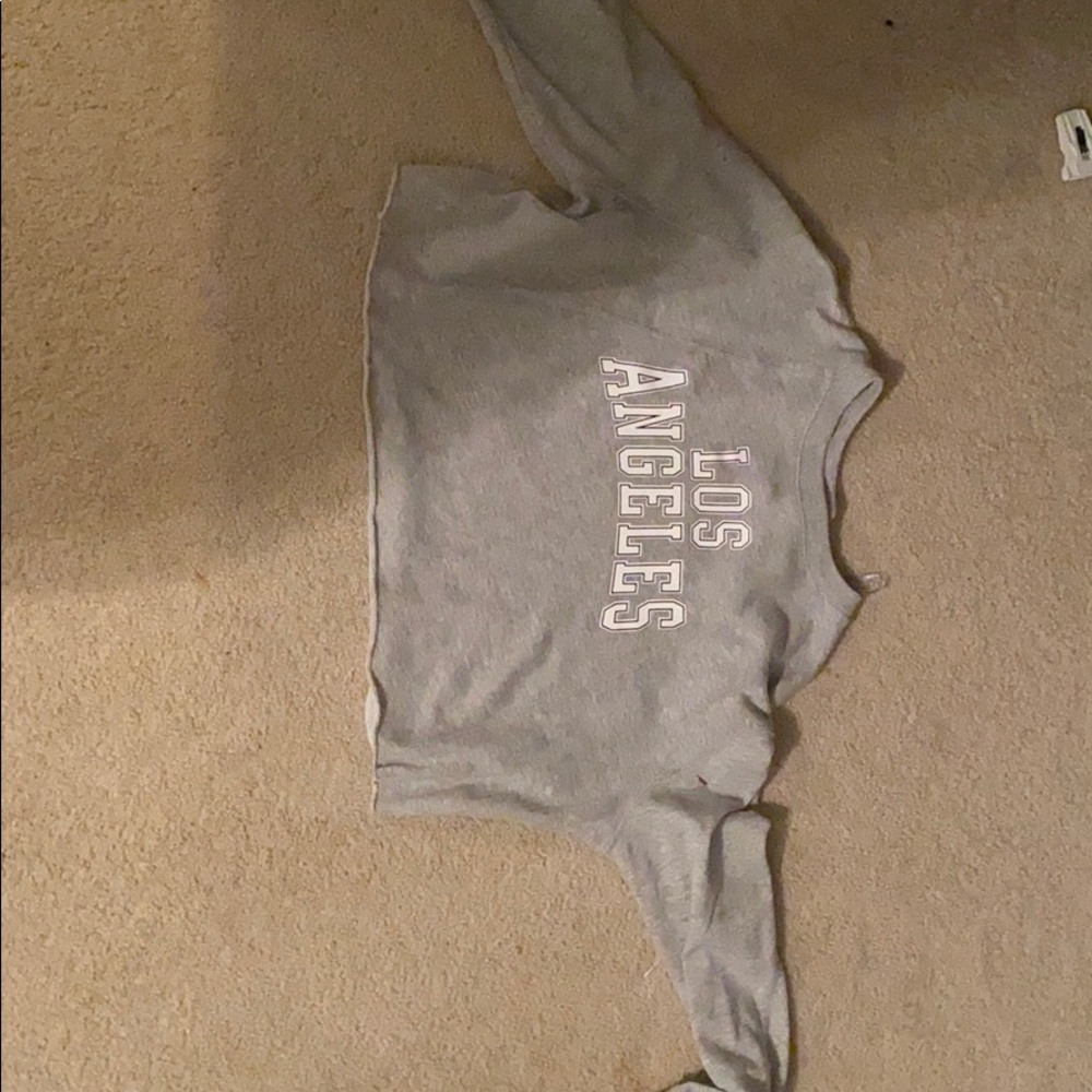 LOS ANGELES cropped long sleeve
